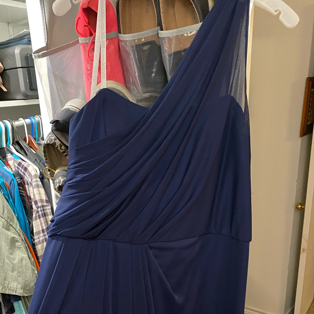 Blue bridesmaid dress
